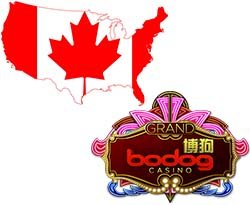 logo casino bodog + drapeau canada